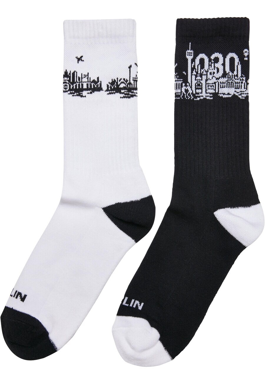 

Носки Mister Tee Socks Major City, черный/белый