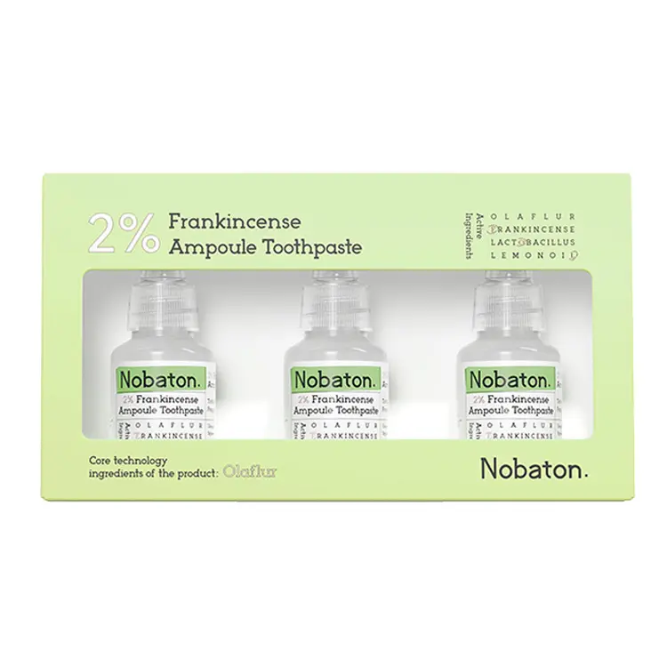 

Зубная паста с 1% альфа-гидроксикислотами для очистки и свежести дыхания 35г*3 шт/уп Nobaton