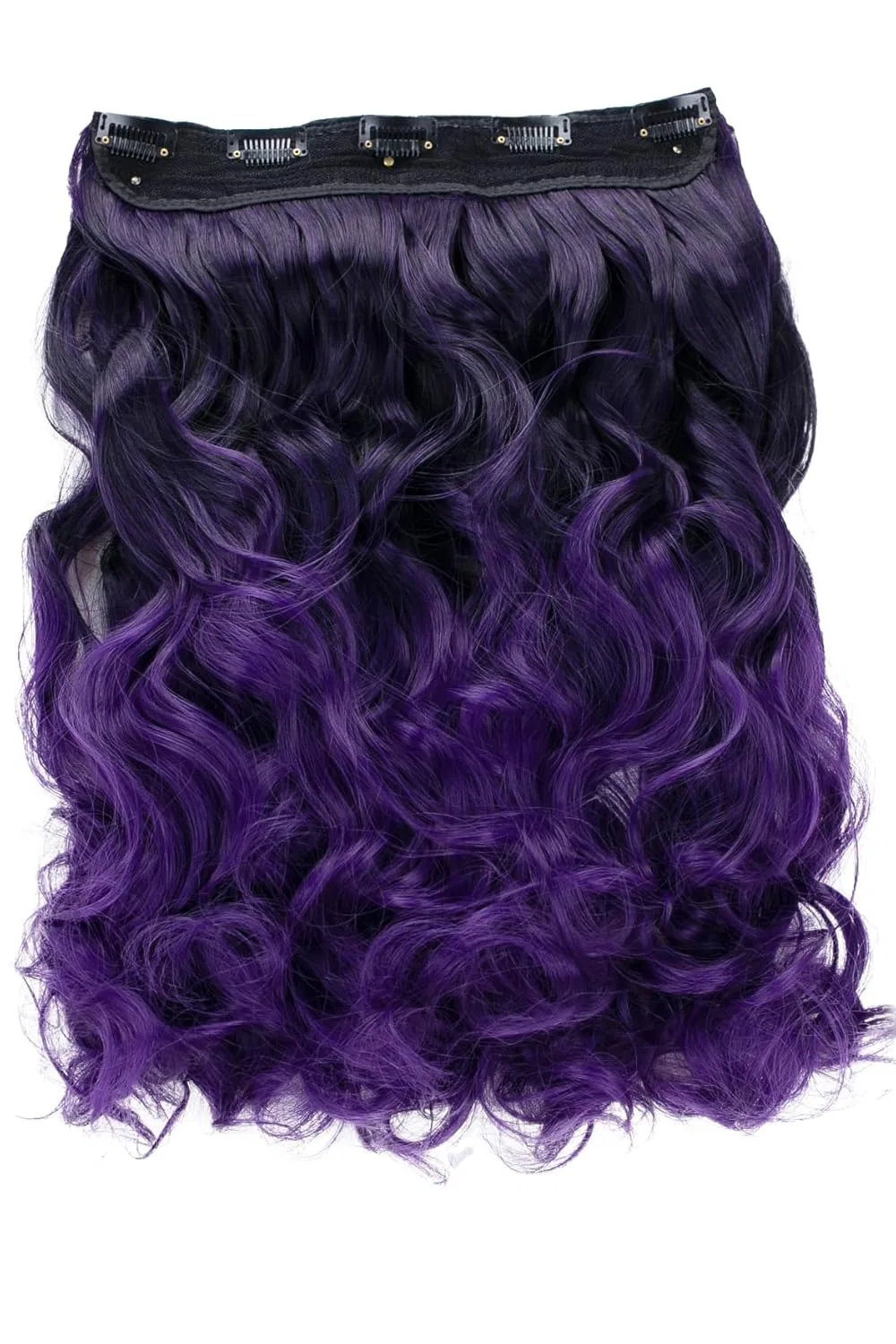 Шиньон-накладка на заколках 55/70 см от Prettyshop Caisha, Black Purple #1+Stfp20 Ceb12