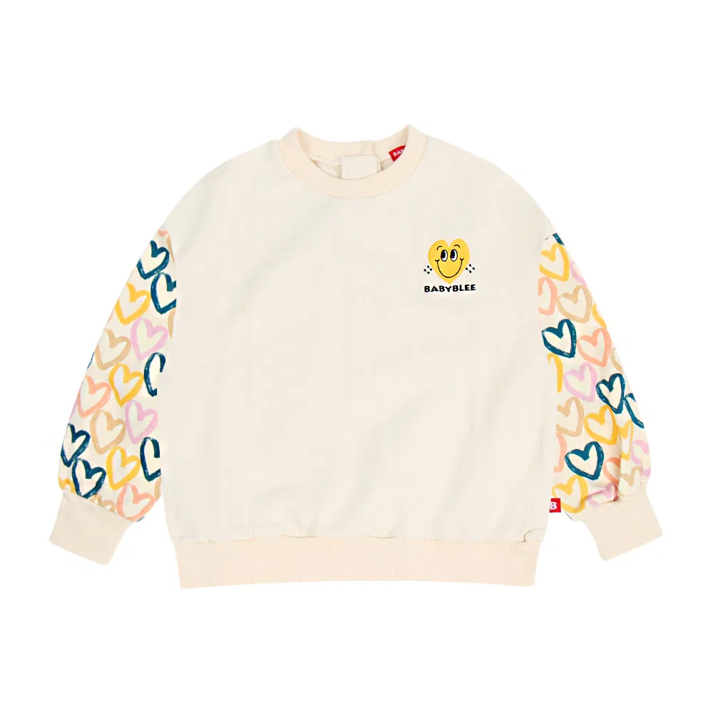 Комплект из топа и юбки BABYBLEE хлопковый кремовый