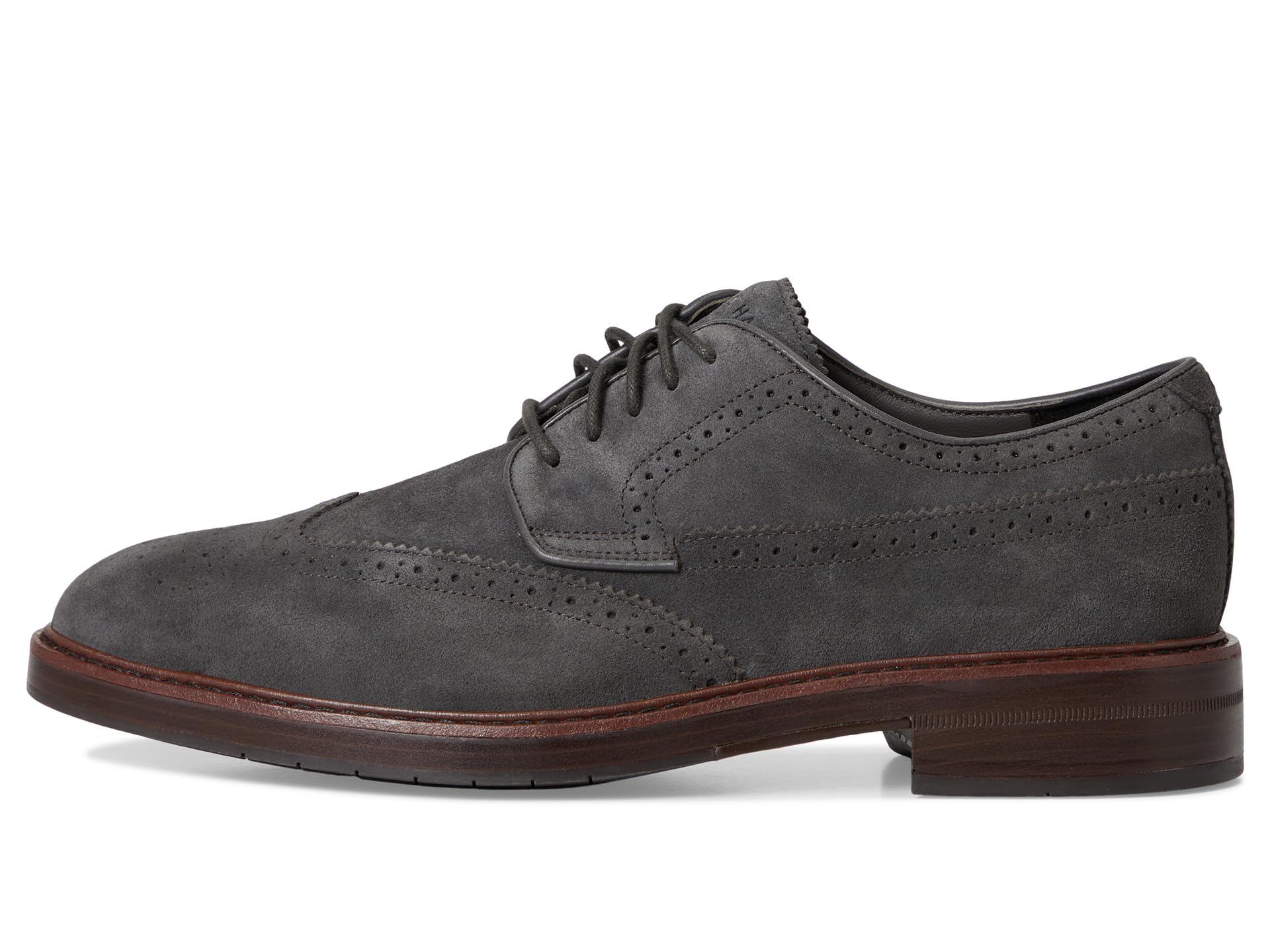 Оксфорды Cole Haan Judson Grand Wingtip Oxfords, цвет Raven Suede/Dark Natural — фото 4