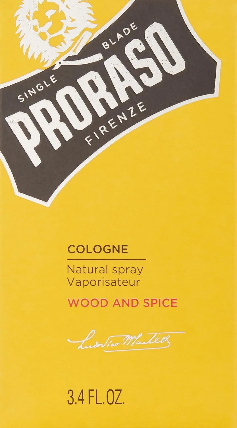 Proraso Wood and Spice Cologne - Мужской древесно-пряный одеколон - Аромат тмина, шафрана, кедра и ванили для мужчин - 95 мл — фото 2