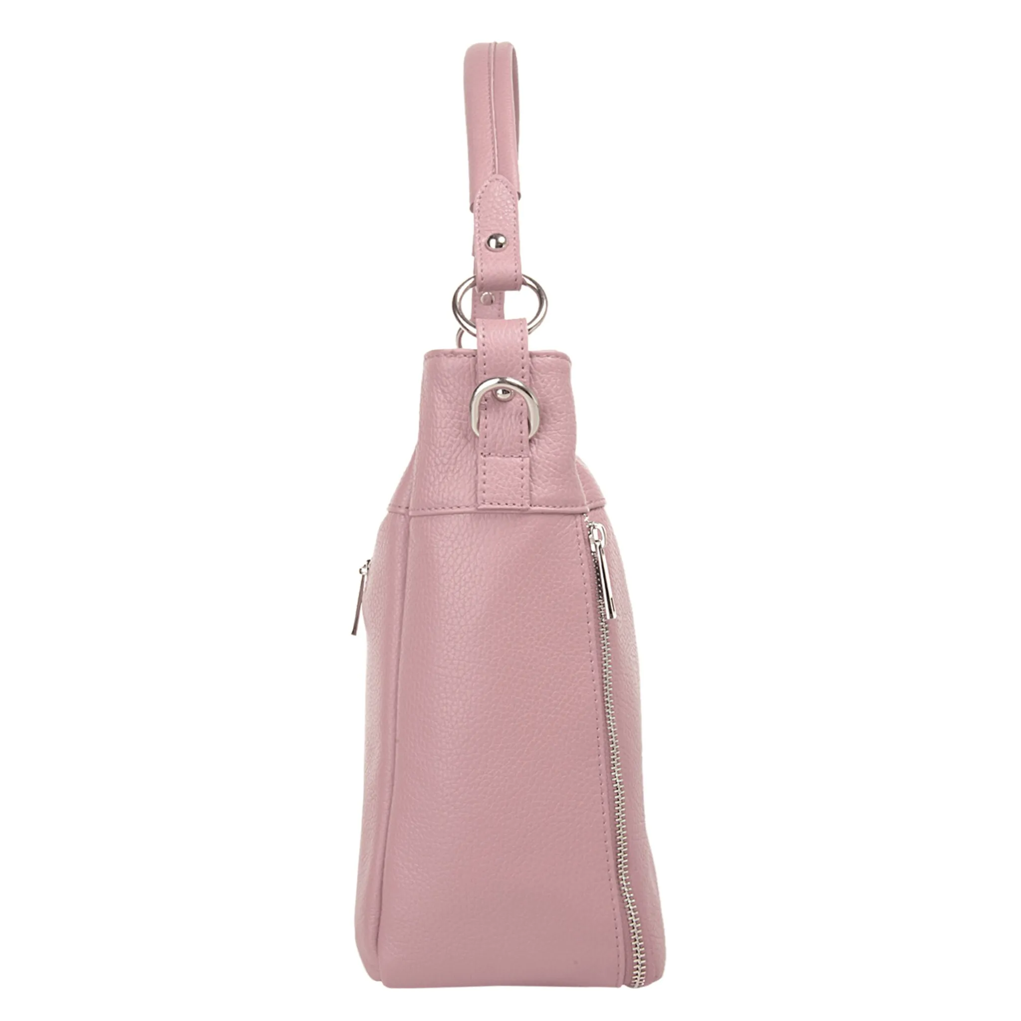 

Сумка с ручкой Cluty, натуральная кожа, производство Италия, фиолетовый