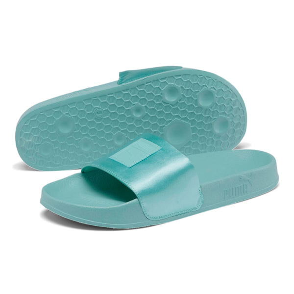 Тапочки leadcat satin green slippers Puma, зеленый — фото 2