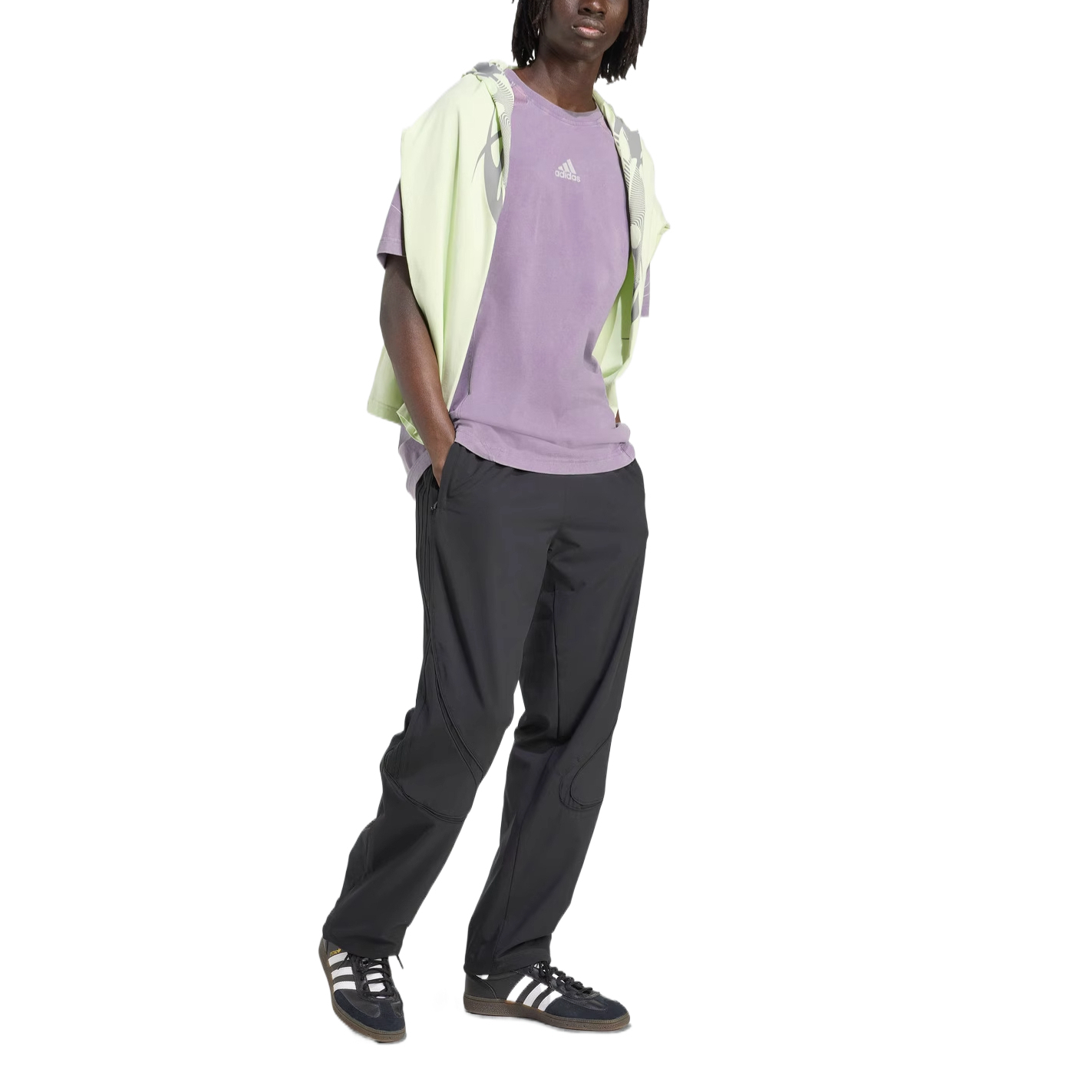 Adilenium Season 4 Teamgeist футболка с принтом Adidas Originals, темно-фиолетовый — фото 3
