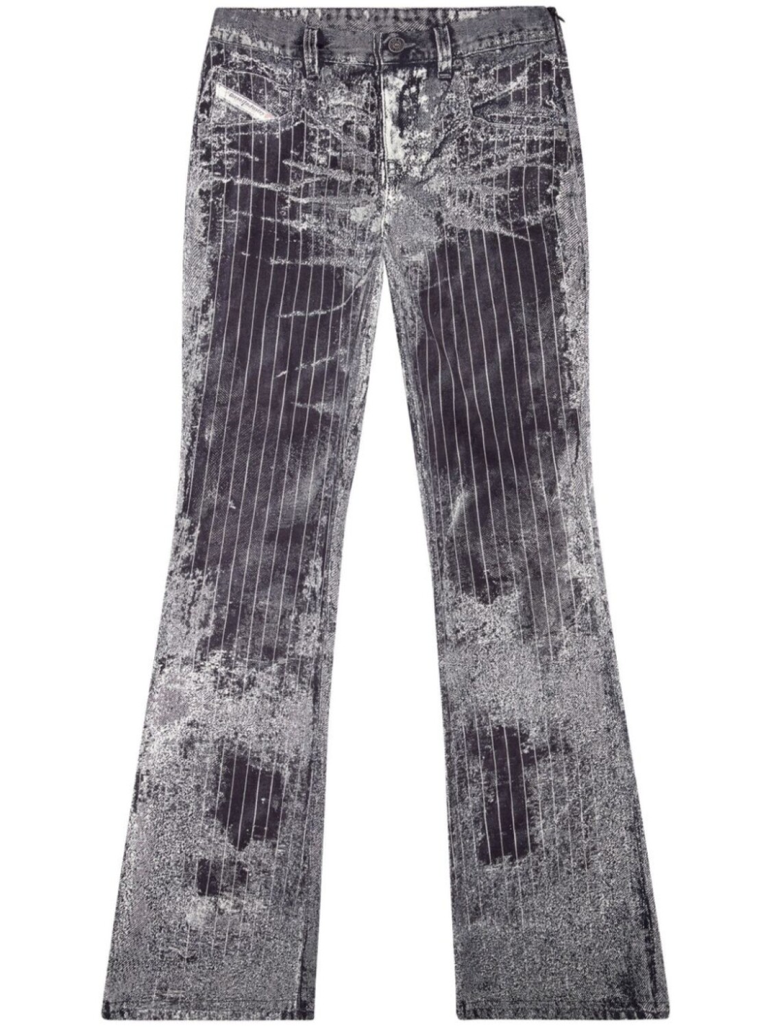 

Diesel прямые джинсы Retty в тонкую полоску, черный