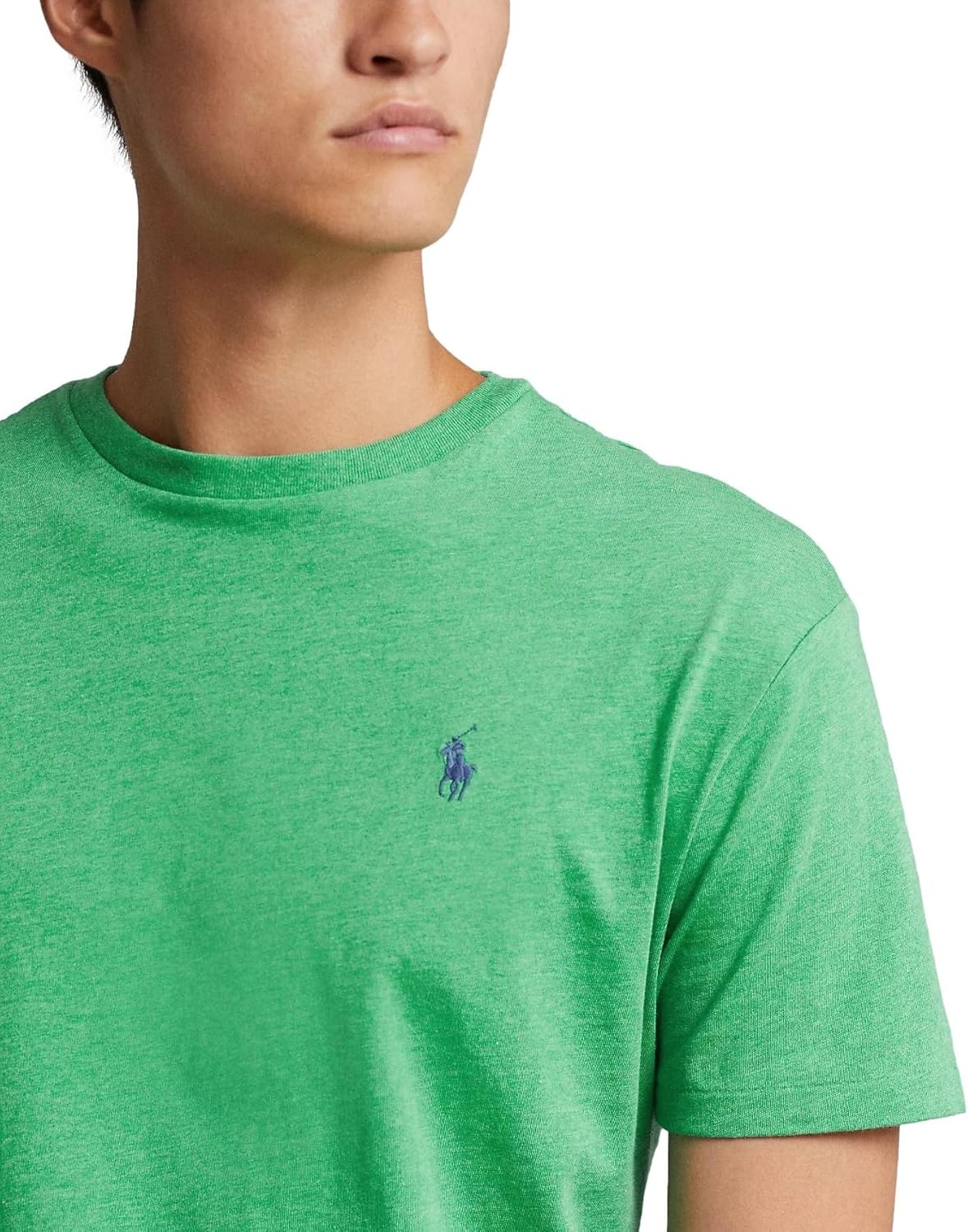 Футболка Polo Ralph Lauren Mens Ps200, (2024 Collection) Palm Green Heather — фото 4