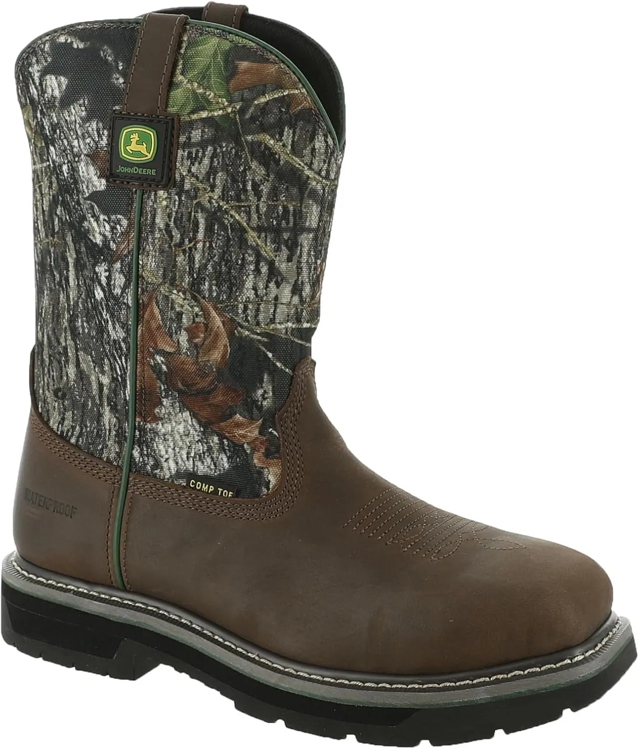 Мужские ковбойские сапоги Skechers John Deere Rowood Mossy Oak Shaft Wellington, Camouflage