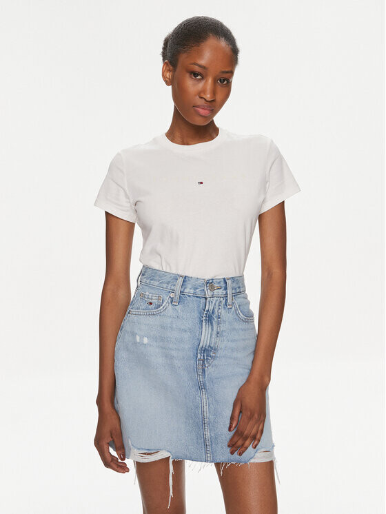

Футболка узкого кроя Tommy Jeans, белый