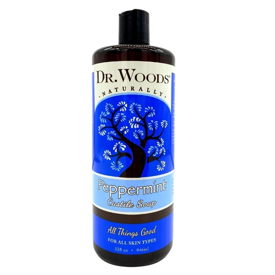 Натуральное кастильское мыло Dr. Woods Naturals Marseille с мятой, 946 мл Dr. Woods