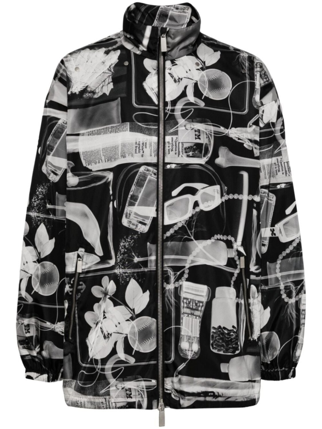 

Ветровка с рентгеновским принтом Off-White, черный