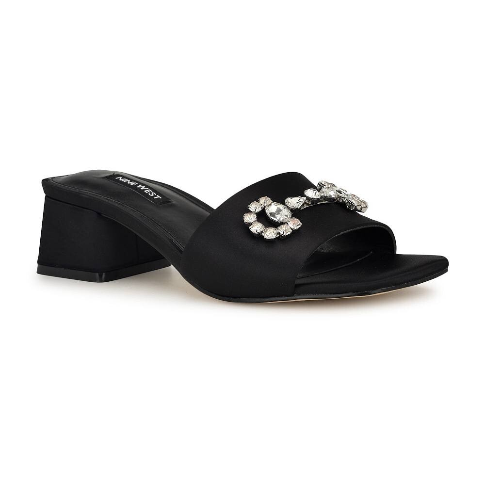 

Женские классические сандалии без шнуровки Nine West Bamsy, цвет Black Satin