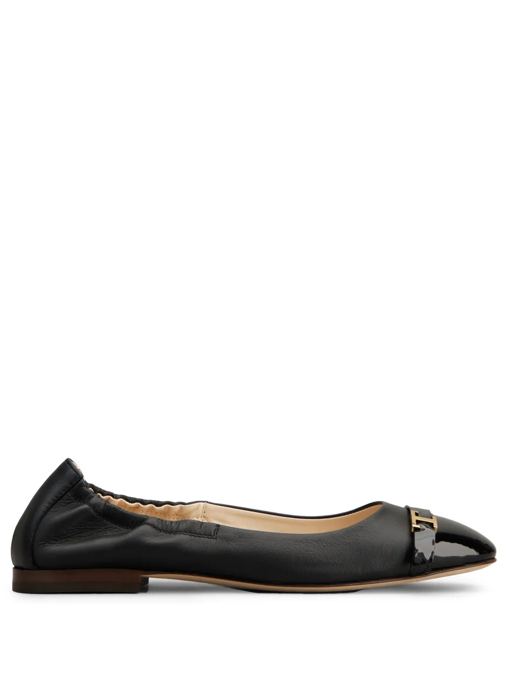 Балетки с металлическим декором TOD'S, черный