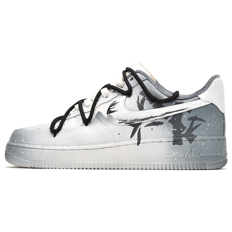 

Кроссовки для скейтбординга Air Force 1 женские, низкие, серый/белый Nike
