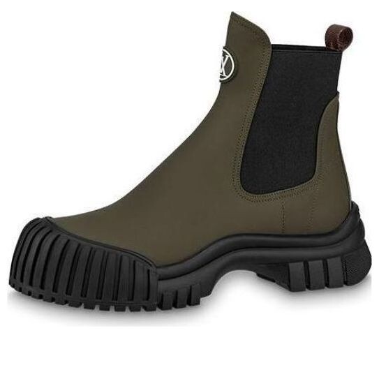 Кроссовки ruby flat ankle boots 'olive green' Louis Vuitton, зеленый