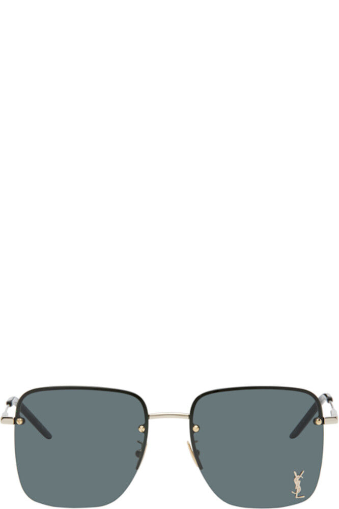 

Золотые солнцезащитные очки SL 312 M Saint Laurent