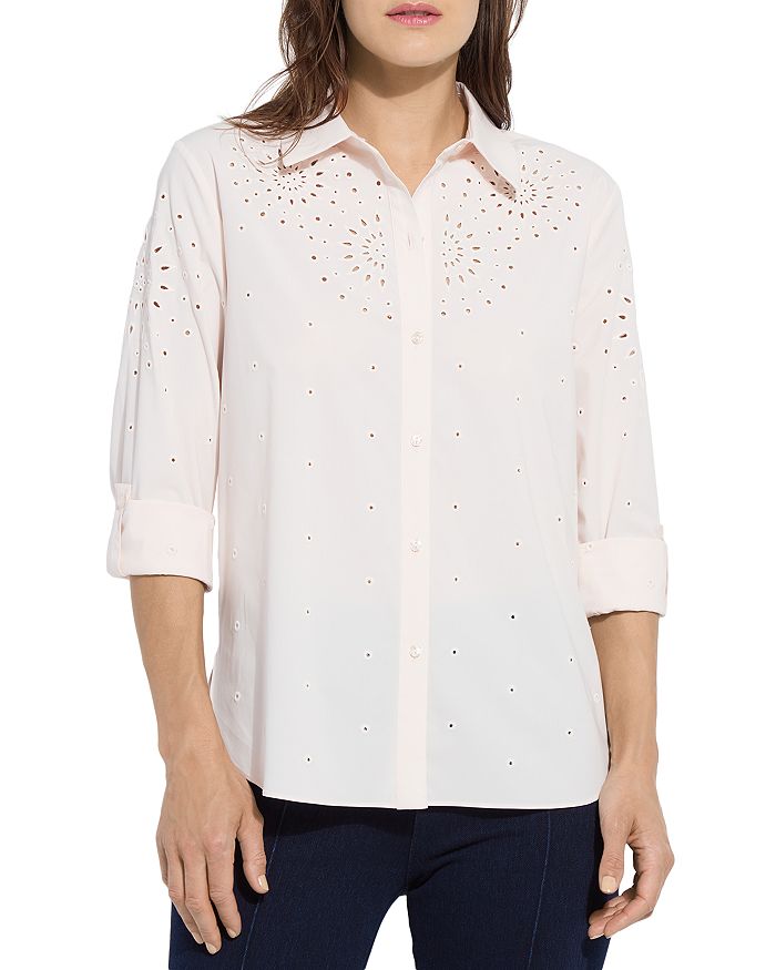 

Рубашка с вышивкой Zelie Eyelet Lyssé, белый