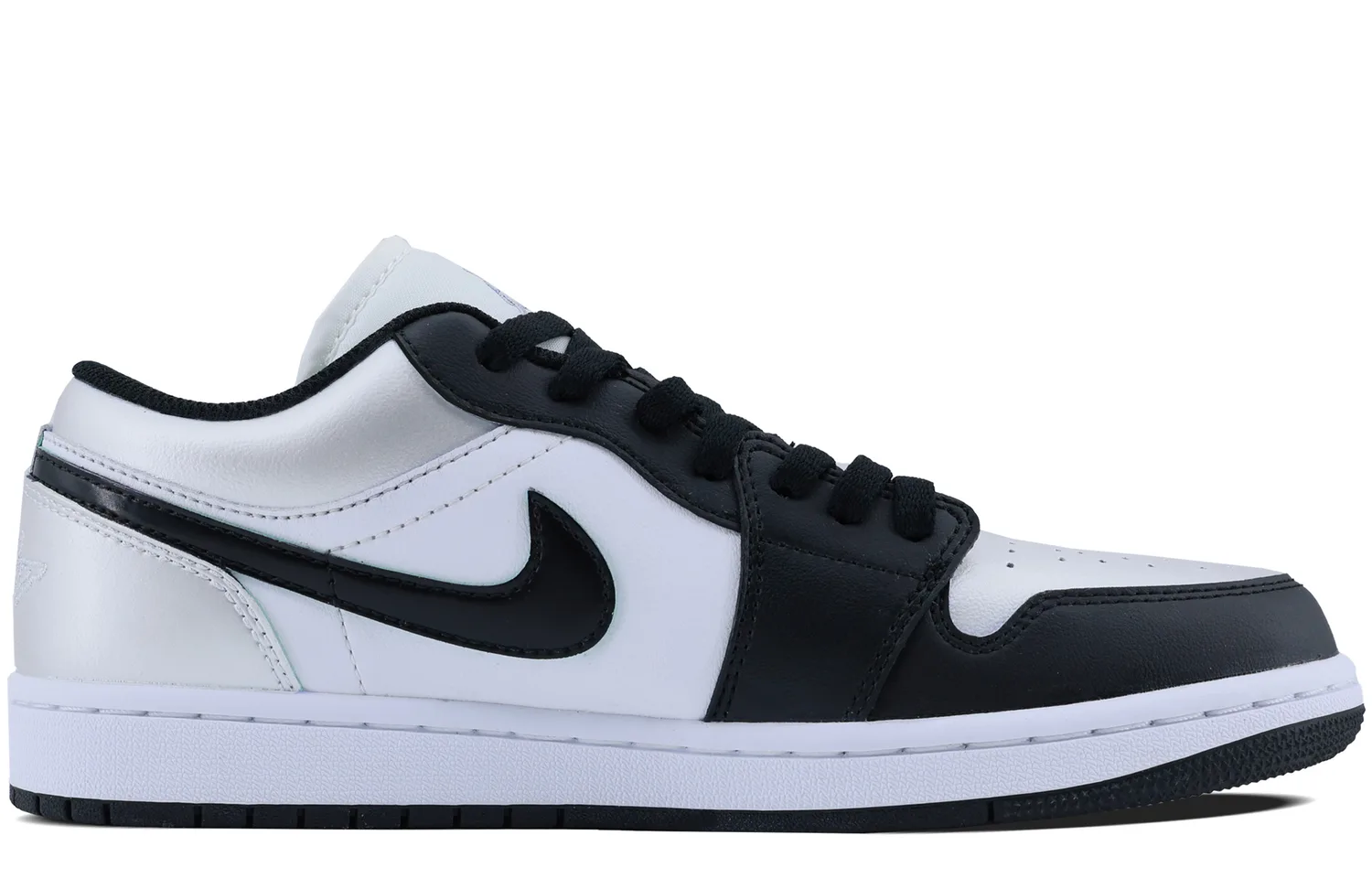 Jordan Кроссовки баскетбольные мужские Air 1 Abrasion Resistant Low top Vintage черные с серебристым носком — фото 3