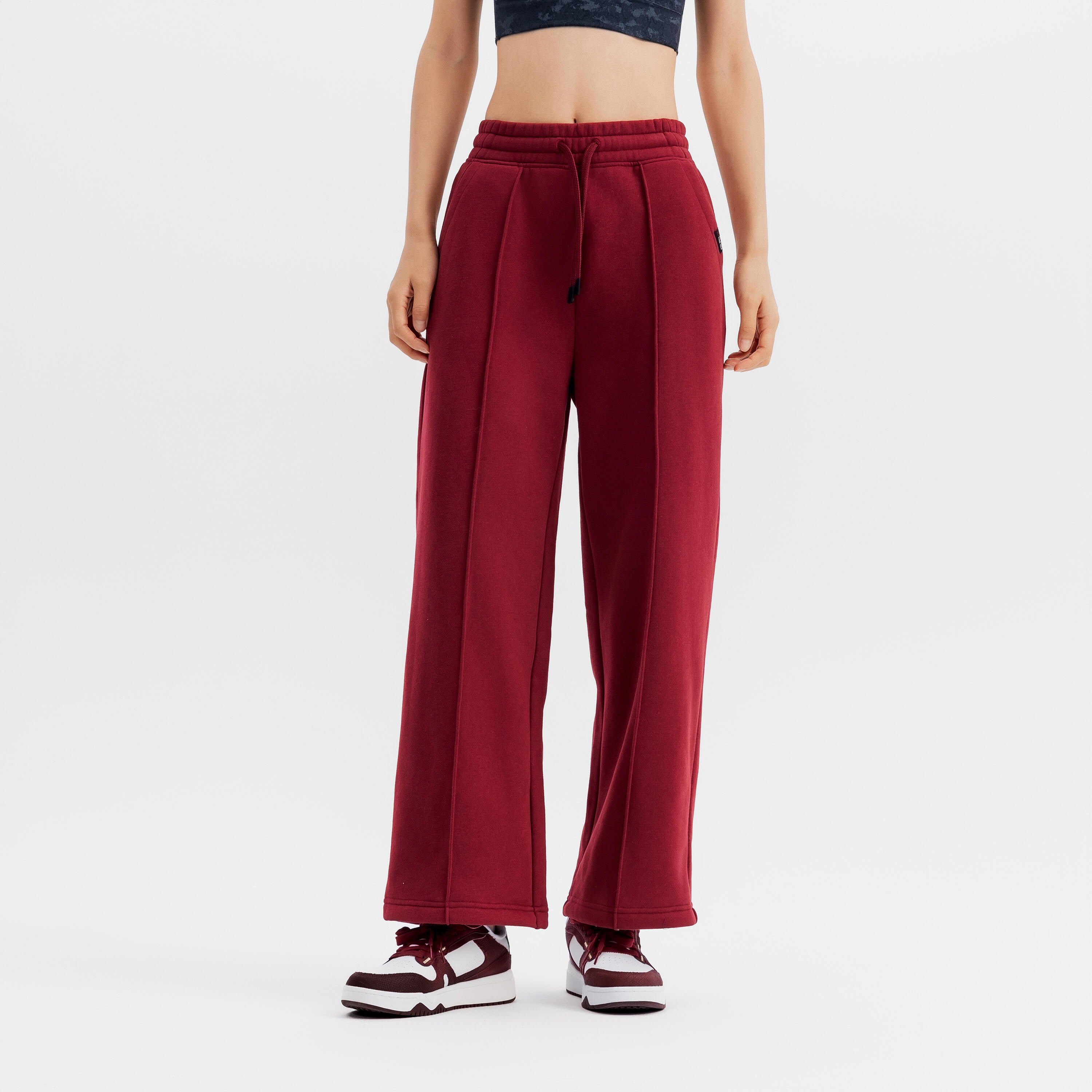 

Женские базовые спортивные брюки Domyos — бордовые