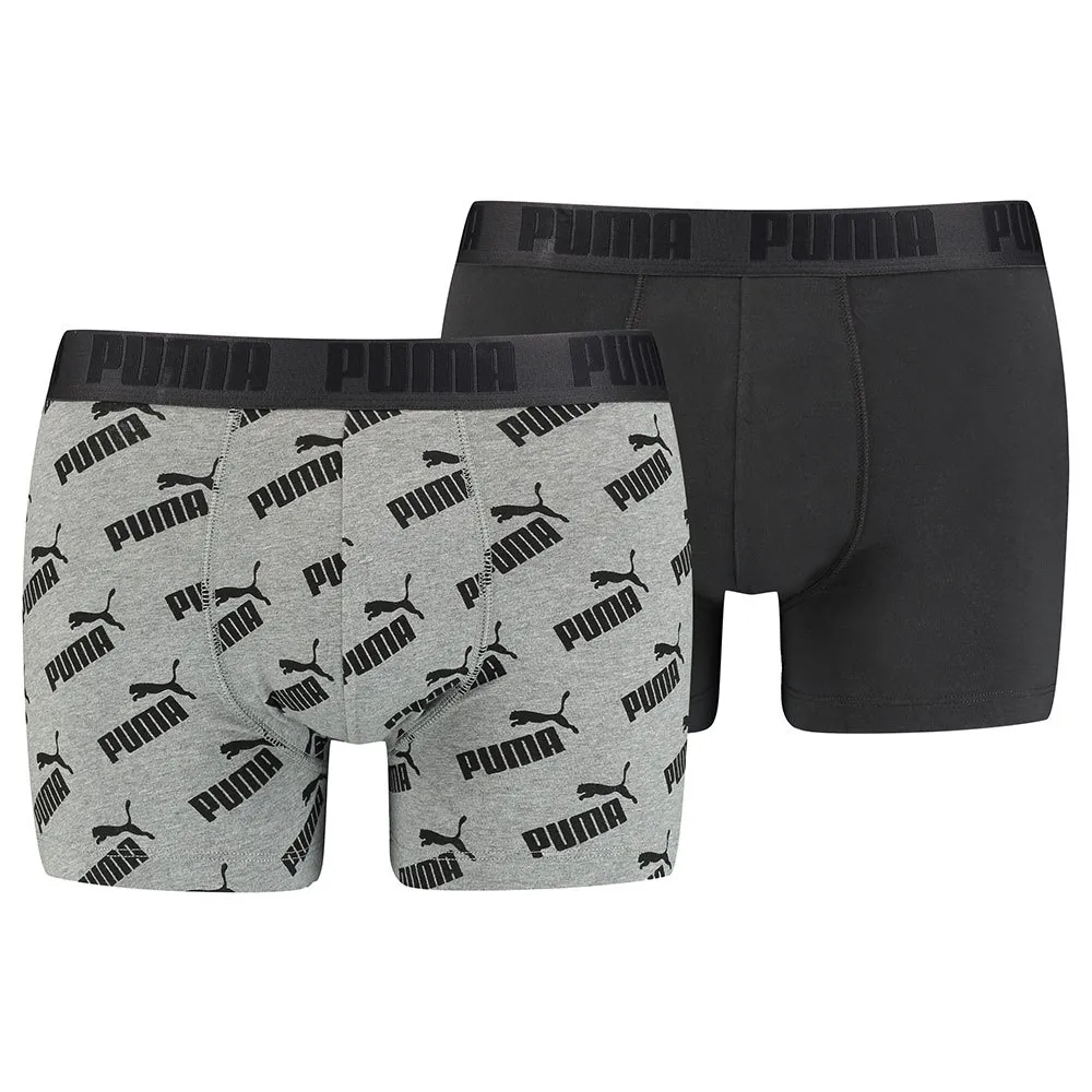 

Трусы Puma All Over Print 2 units, серый/черный