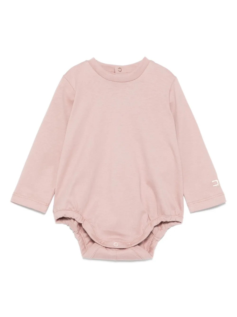 

Вышитый боди с длинными рукавами Elisabetta Franchi La Mia Bambina, розовый