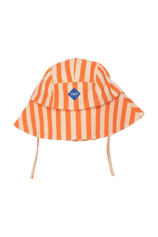 

Детская хлопковая шапка-ведро STRIPES BUCKET HAT Tinycottons, оранжевый