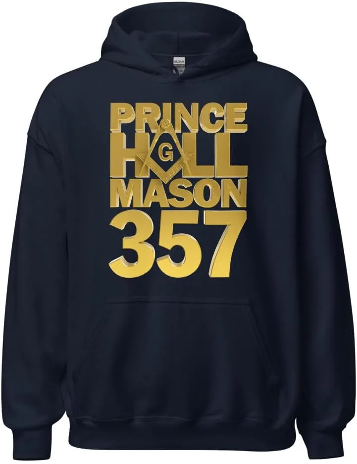 

Толстовка PHA Prince Hall 357 Masonic, Freemason Square & Compass, SM-5XL Vinson MFG