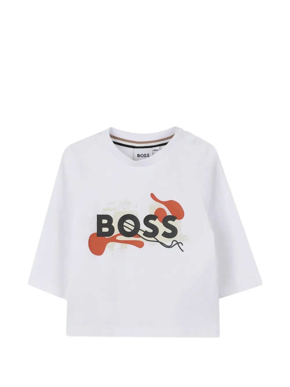 

Футболка с длинными рукавами Boss Kidswear, белый