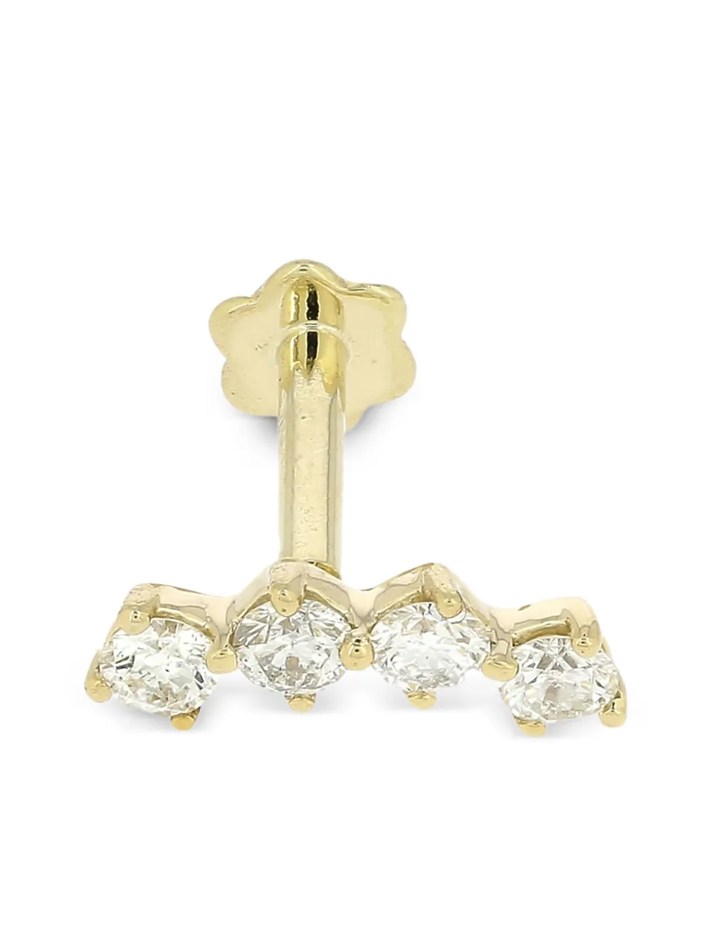 

Серьга Hailey из желтого золота 14 карат с бриллиантом The Wild Jwls, золотой