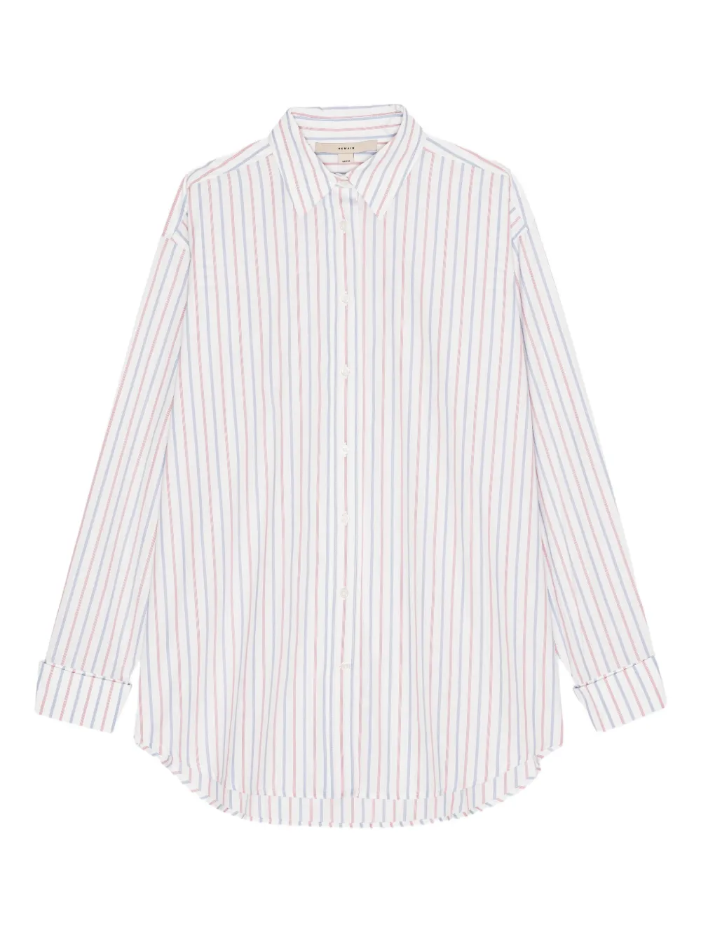 

Полосатая рубашка на пуговицах REMAIN, белый