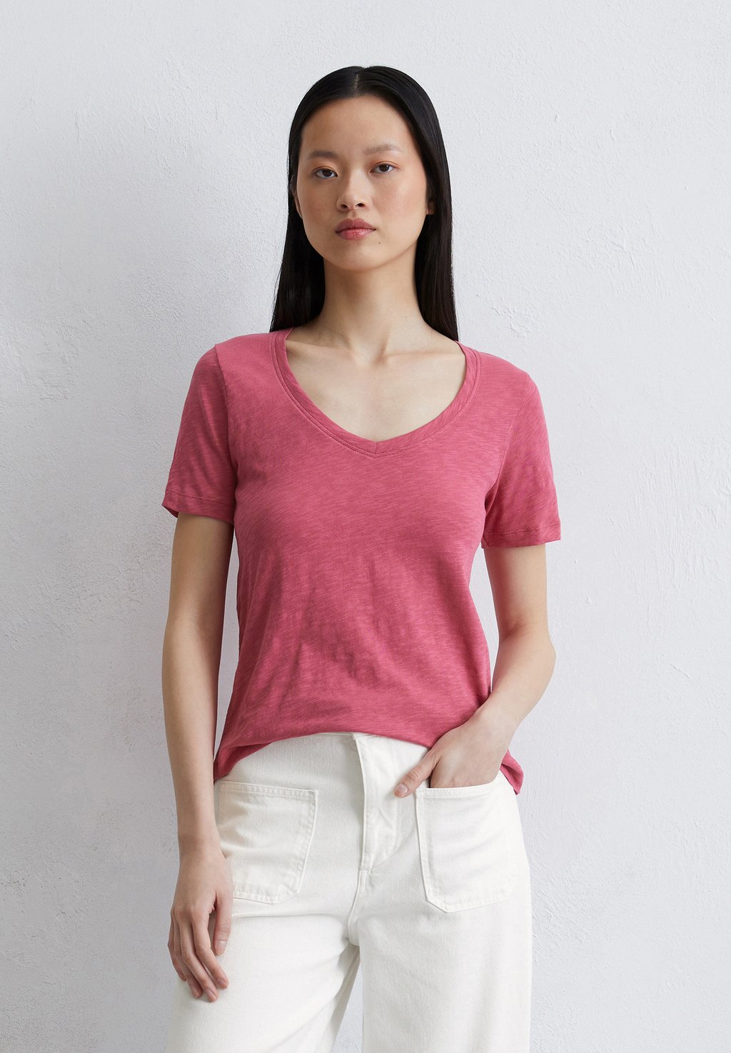 

Базовая футболка SHORT SLEEVE V NECK Marc O'Polo, светло-розовый