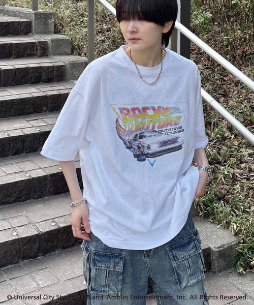 

Винтажная футболка с коротким рукавом, принт «Гремлины / Назад в будущее / Челюсти» ILL'S, белый