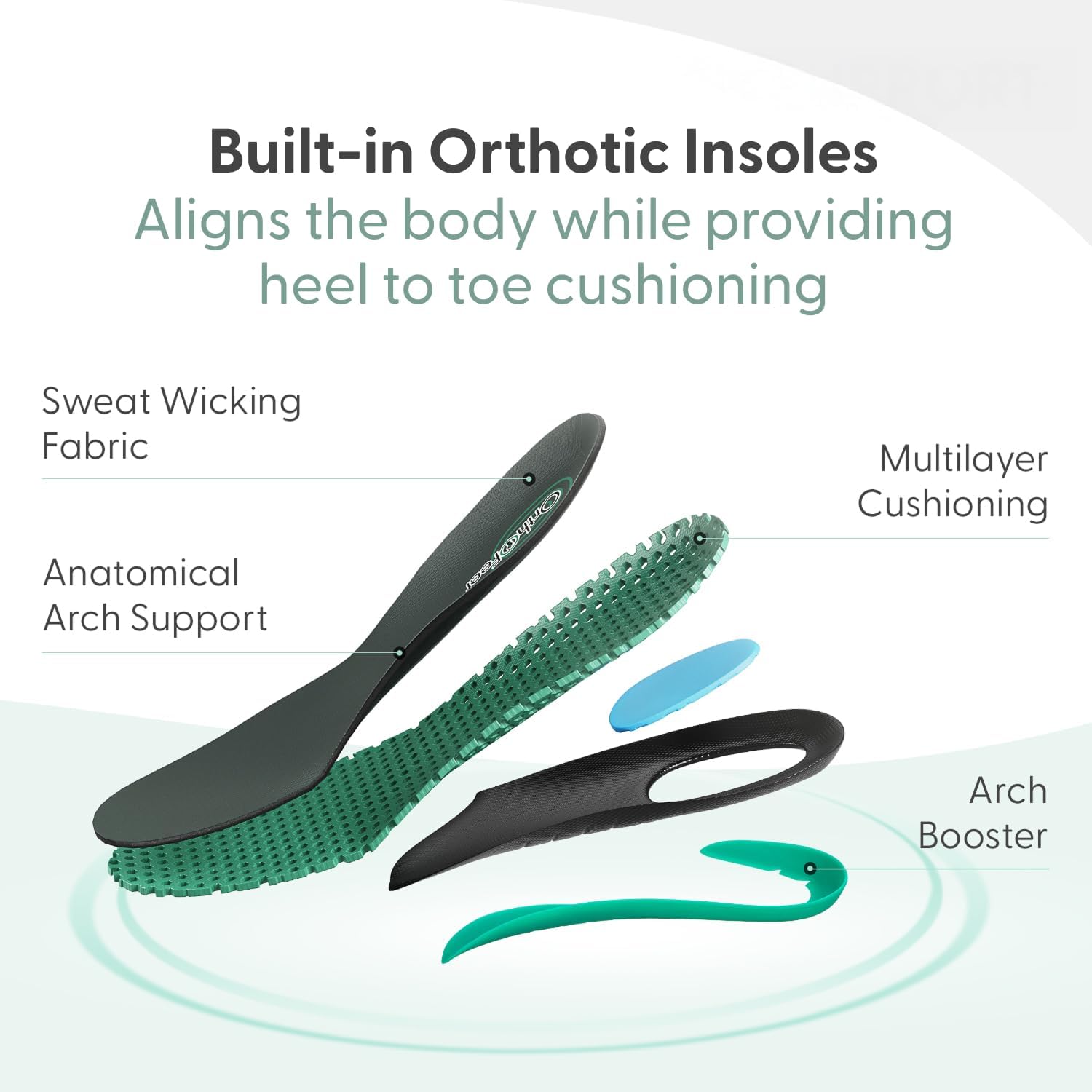 Мужские ортопедические кожаные тапочки Orthofeet Vito без использования рук, коричневый — фото 4