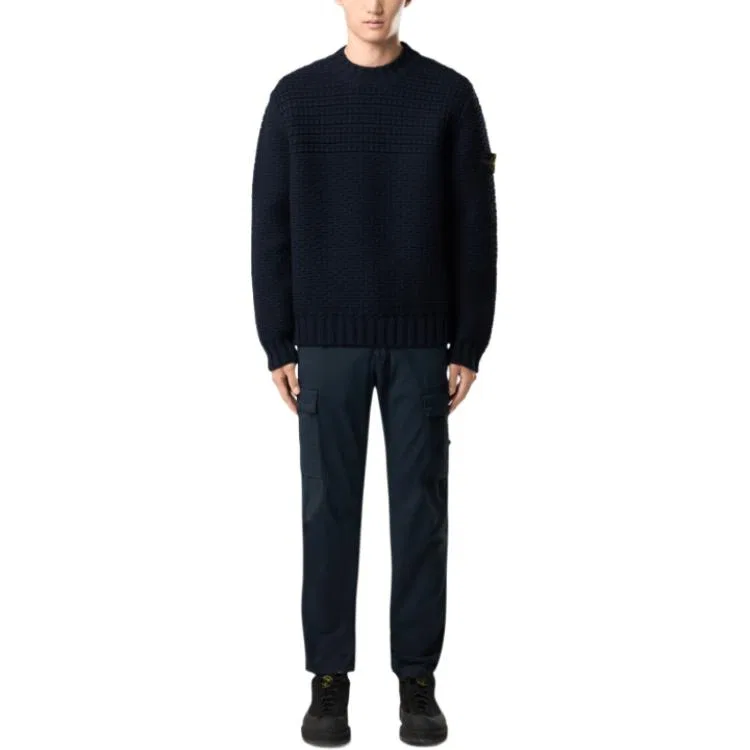Свитер с круглым вырезом STONE ISLAND, Marine Blue — фото 4