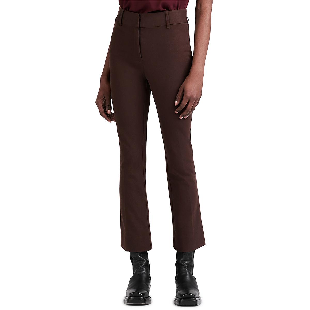 

Женские укороченные облегающие брюки-скинни Derek Lam 10 Crosby, цвет chocolate
