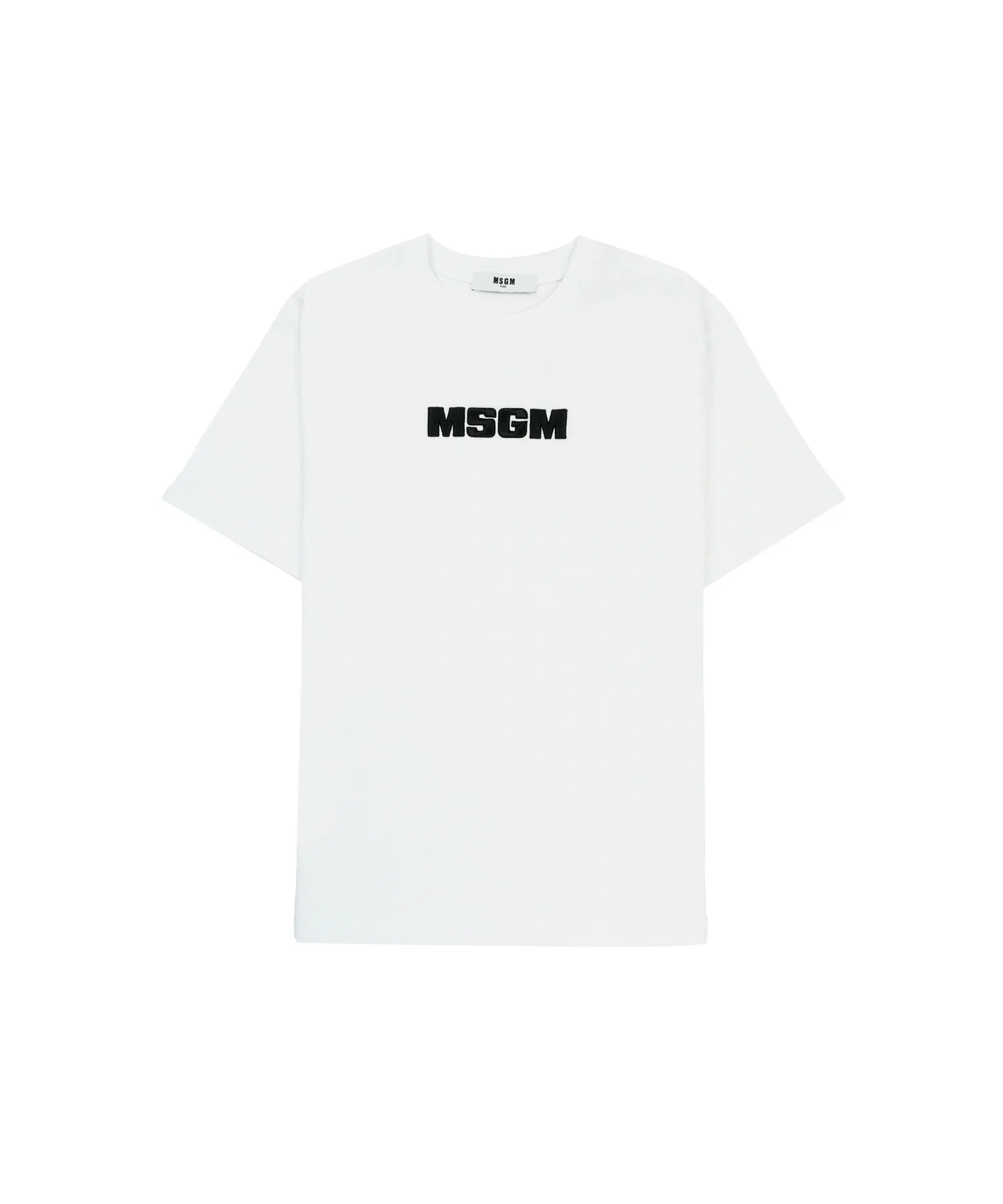Детская футболка MSGM KIDS с вышивкой кубического логотипа