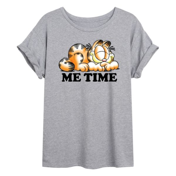 

Детская оверсайз футболка Garfield "Время для себя" Licensed Character, серый