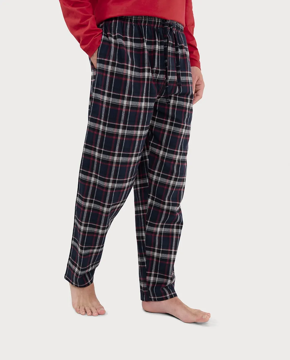 

Мужские длинные фланелевые брюки El Búho Nocturno, красный