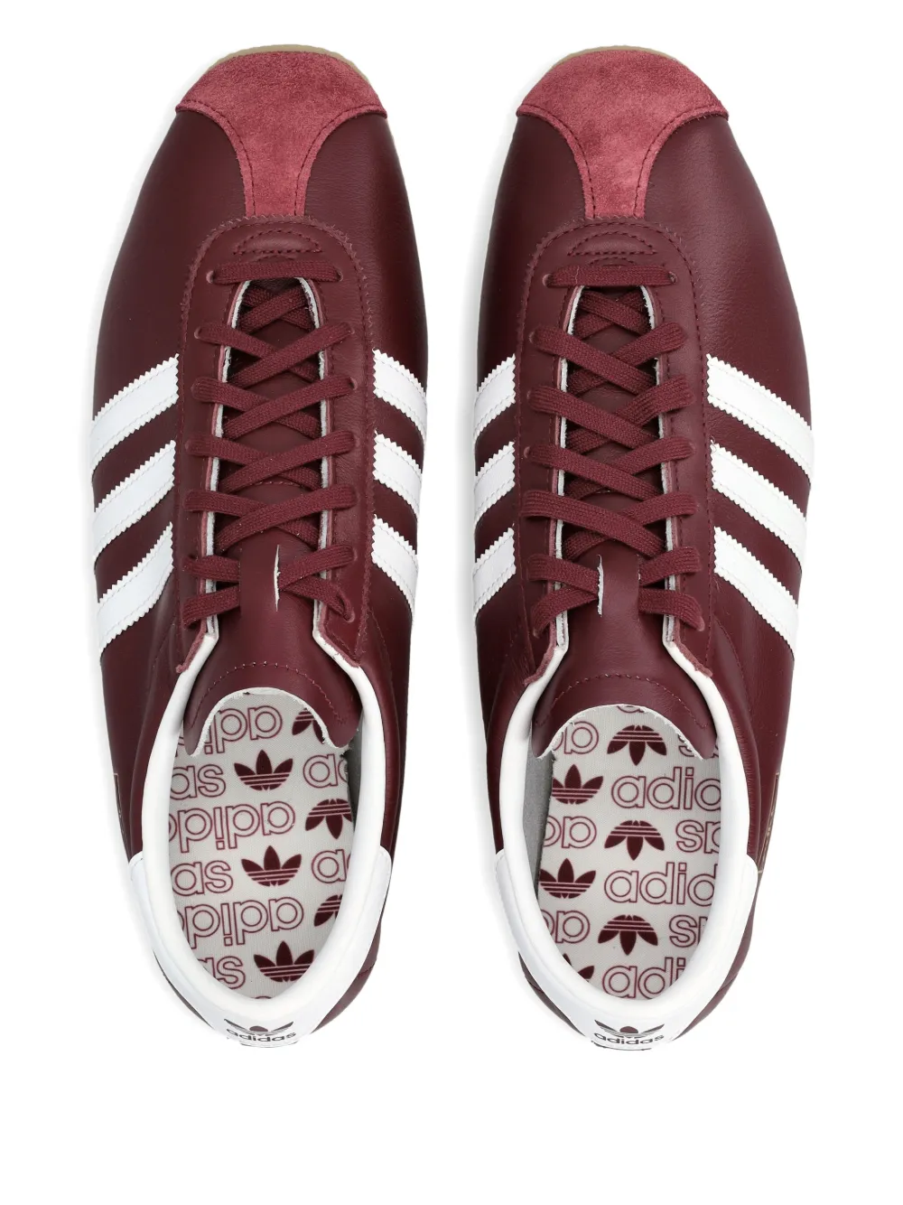 Кроссовки Paris с тремя полосками Adidas, красный — фото 4