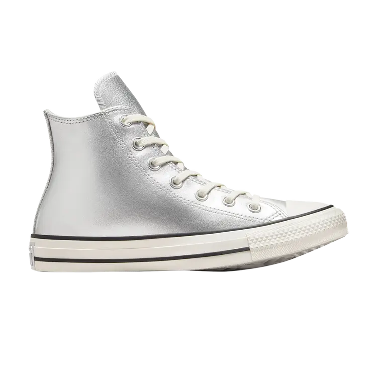 Кроссовки Wmns Chuck Taylor All Star High, цвет Metallic Leather - Silver