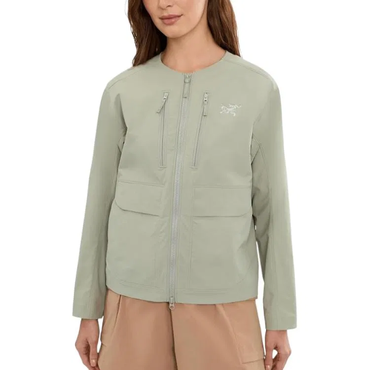 Arcteryx Софтшелл куртка Arc'teryx SONII для женщин, серо-зеленый
