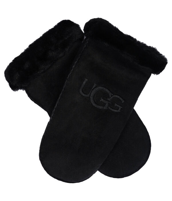 

Перчатки кожаные Ugg, черный
