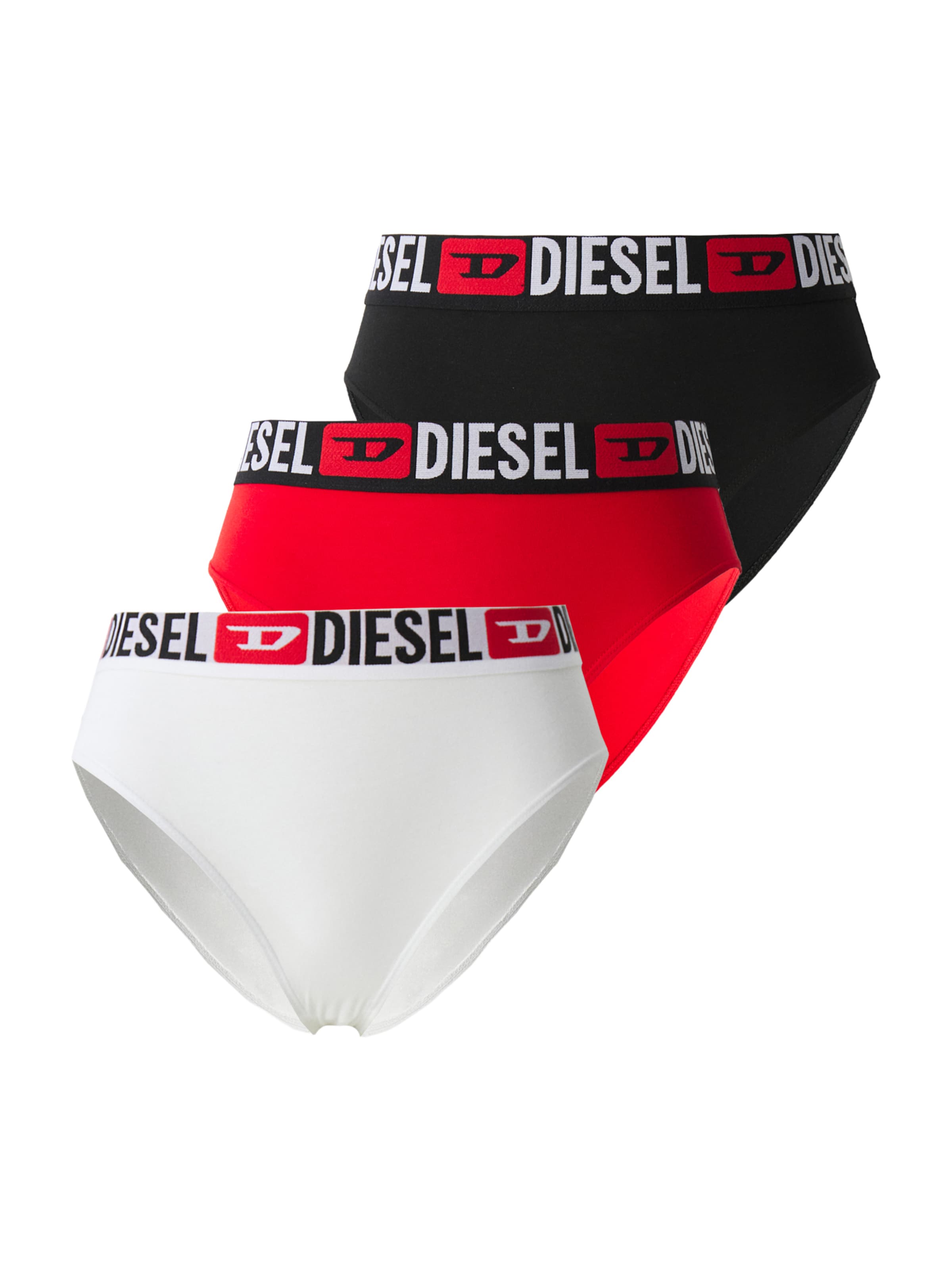 DIESEL Трусики в цветах Red, Black, White