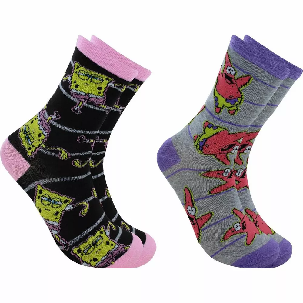 

Носки Hypnotic Socks SpongeBob SquarePants женские новинка носки Crew | 2 пары