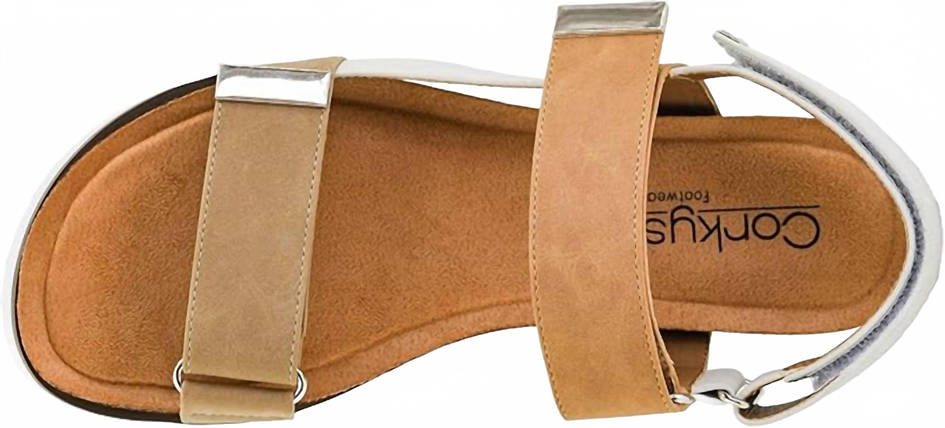 Женские сандалии Roadie в бежевом цвете Corkys Footwear — фото 3