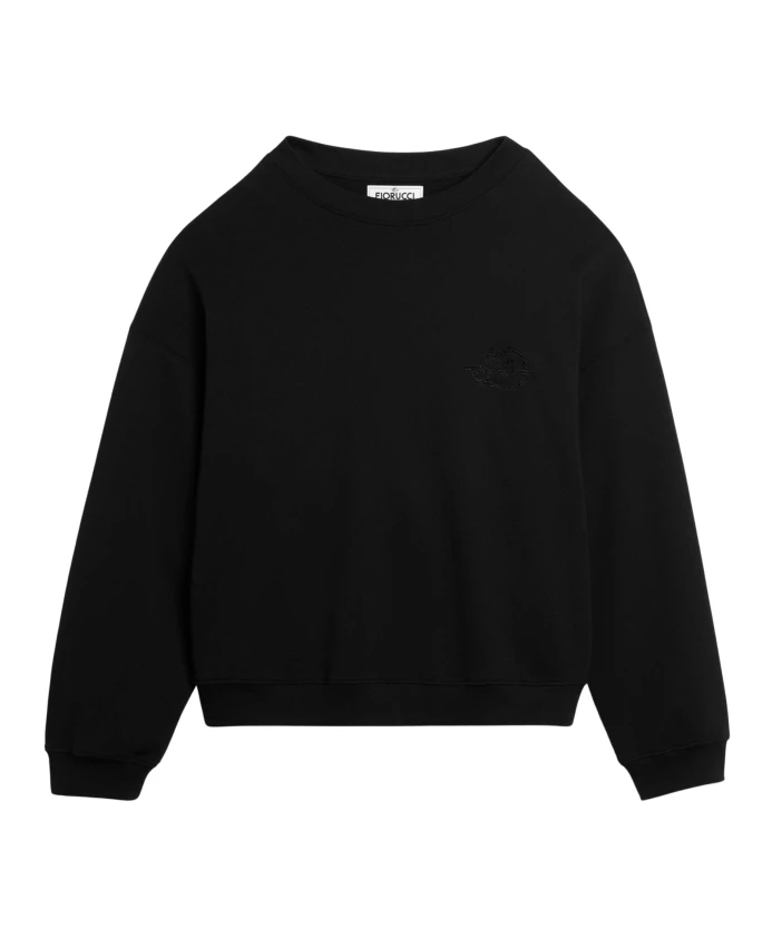 

Толстовка с вышитым ангелом Fiorucci, черный