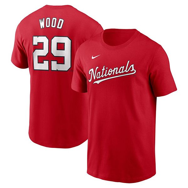 

Мужская футболка james wood red washington nationals fuse name & number Nike