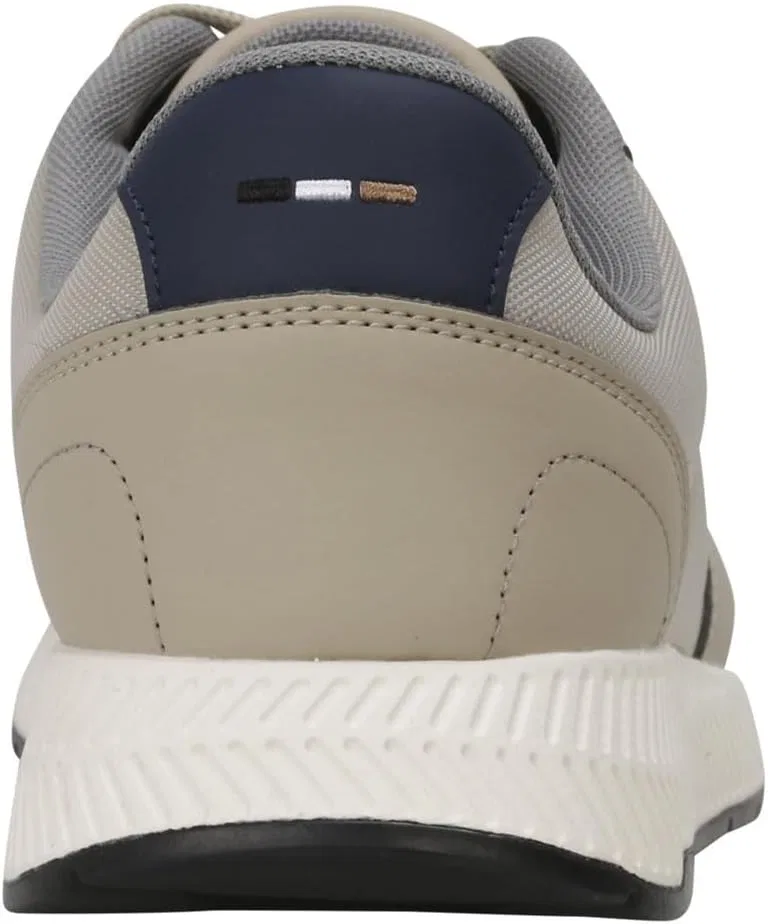 Мужские низкие кроссовки BOSS Titanium Runn с текстурированным верхом. Размер, Medium Beige — фото 4