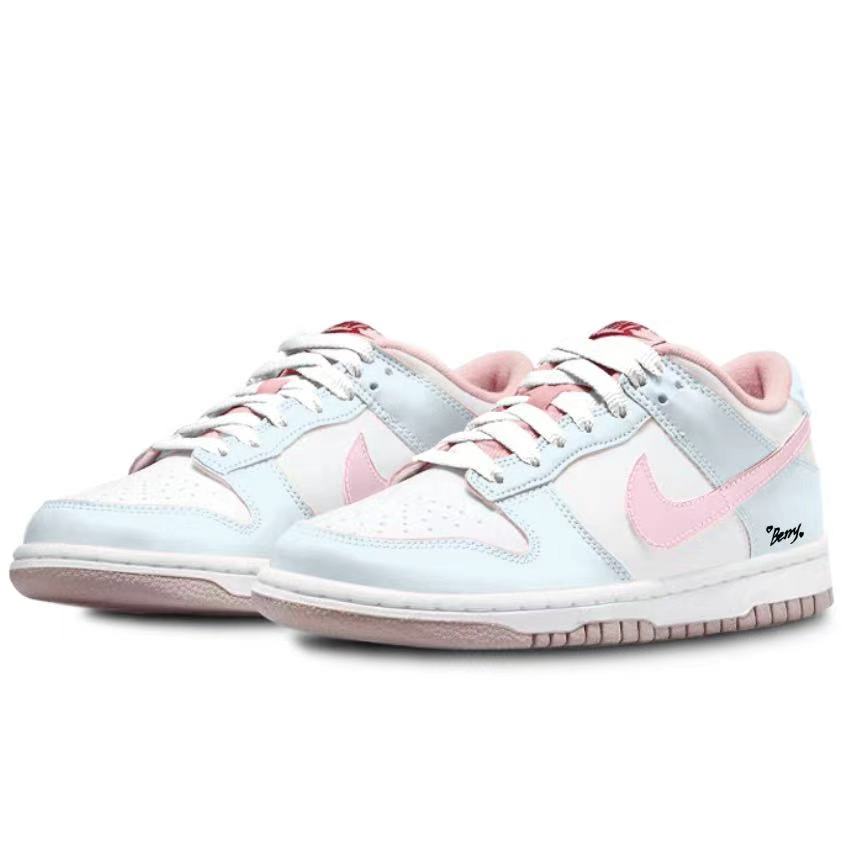 Детские скейтерские кеды Dunk Unisex Nike, светло-голубой — фото 4