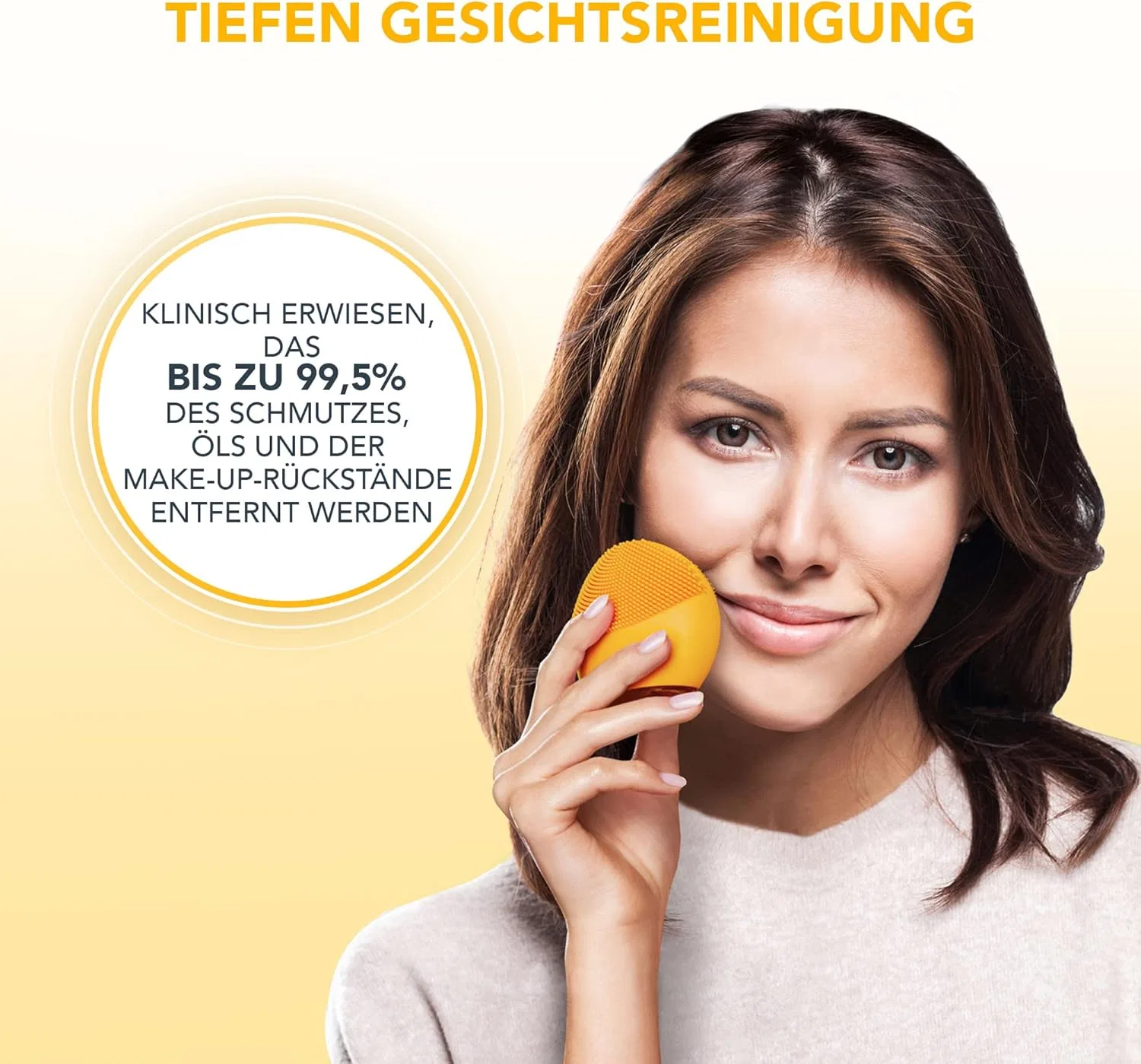Щетка для чистки лица «Luna Mini 2» от Foreo Foreo, Sunflower Yellow — фото 2